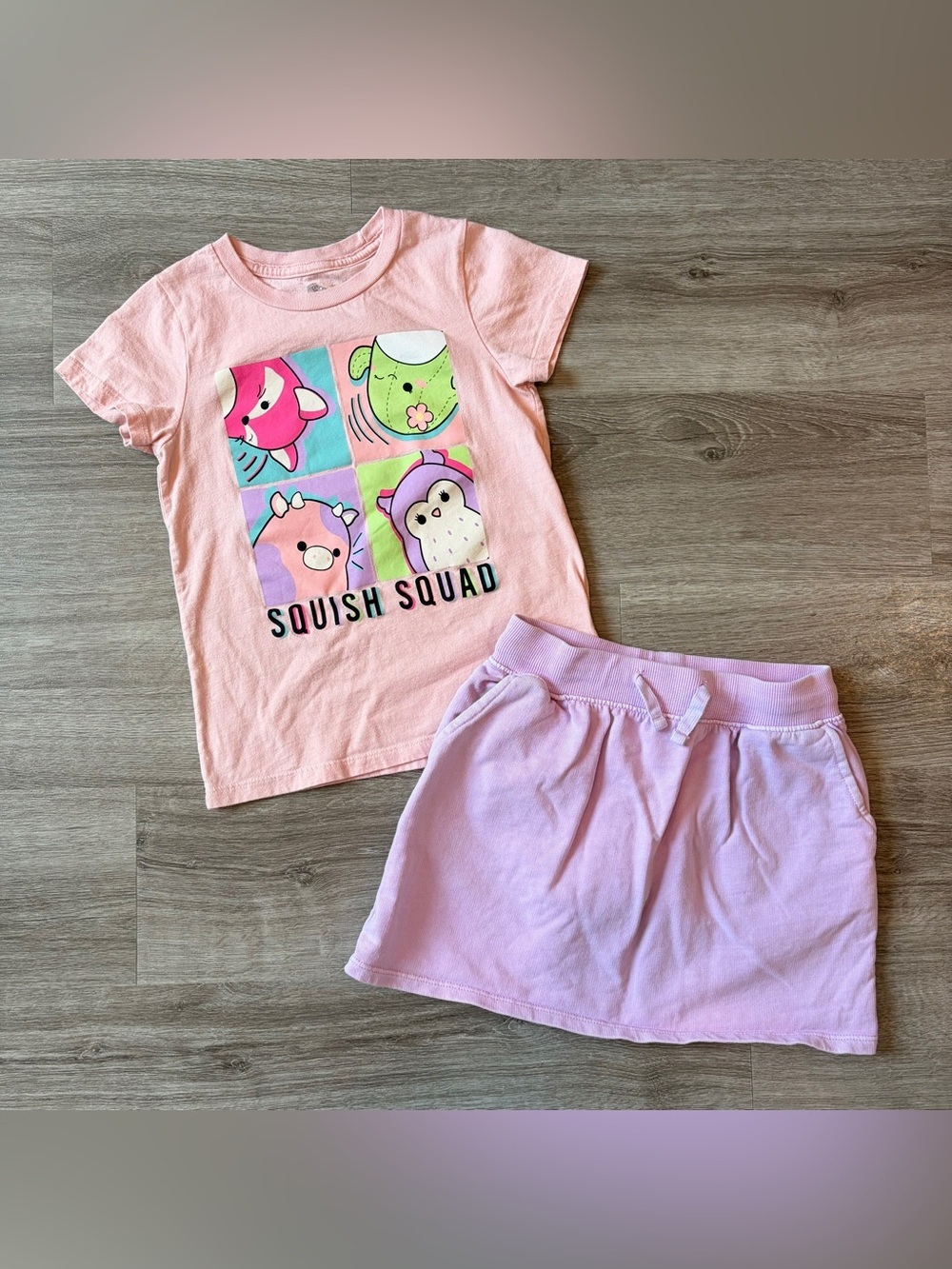 OshKosh B'gosh/Squishmallows little girls matching set
